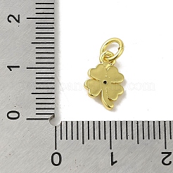 Pendenti con pavé di zirconi cubici in vero ottone placcato oro 18k&nbsp;KK-M283-09D-01