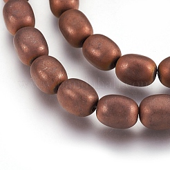 Electroplate non magnetici ematite sintetico fili di perline&nbsp;G-I208-14F-G