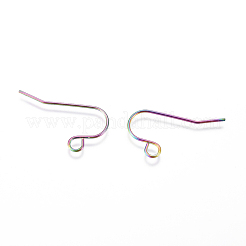 Ganci per orecchini in acciaio inossidabile 304 placcati ioni (ip)&nbsp;STAS-F241-03-M