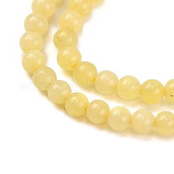 Natürliches Zitronen Jadekorn Stränge&nbsp;LS-G-A130-2mm-M02