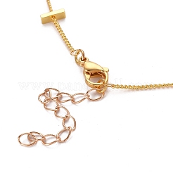 Messing Twisted Chain Bordsteinkette Halsketten&nbsp;NJEW-JN03092-03