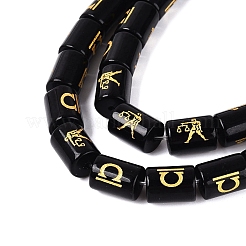 12 guirlande de perles en verre opaque constellations&nbsp;GL-N003-01A-B01