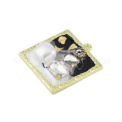 Crémaillère placage pendentifs en émail d'alliage&nbsp;FIND-I038-15