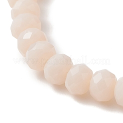 Braccialetti elastici con perle d'acqua dolce naturali coltivate e perline di vetro per donna&nbsp;BJEW-JB13082