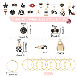 DIY-Set zur Herstellung von Ohrringen mit Anhänger&nbsp;DIY-SC0017-77