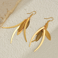 Pendientes colgantes de acero inoxidable 304 para mujer&nbsp;WG7E776-01