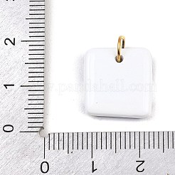 Bedruckte Anhänger aus Edelstahl 304&nbsp;LS-STAS-B125-03C-G