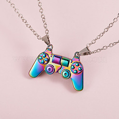 Set di collane abbinate con ciondolo controller di gioco magnetico&nbsp;JN1013A