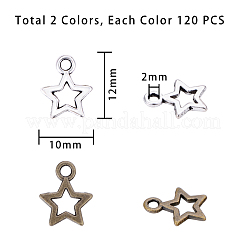 Charms in lega stile tibetano&nbsp;PALLOY-PH0005-73
