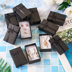 Rechteckige Schmuck-Geschenkboxen aus Papier mit Schleife&nbsp;CON-TAC0010-79A