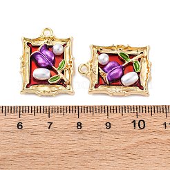 Pendentifs d'émail en alliage&nbsp;FIND-M060-09C-G02