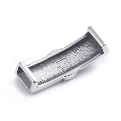Retro 304 Edelstahl Schieber Charms/Schiebeperlen&nbsp;STAS-L243-024AS