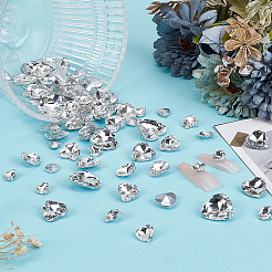 94 Stück 6 Arten Glas Strass Cabochons&nbsp;FIND-FG0003-77B