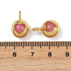 Natürlich gefärbte Achat-Herzanhänger&nbsp;KK-A257-20G-02