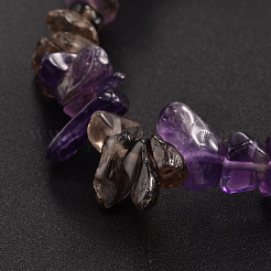 Braccialetti elastici perline con pietre preziose&nbsp;BJEW-JB01824-05