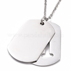 Collane con ciondolo in acciaio inossidabile stile pride 201&nbsp;NJEW-F288-04A-P