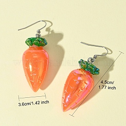 Orecchino pendente in resina color ab&nbsp;EJEW-FS00013