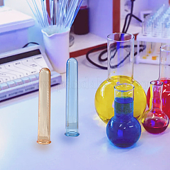 8 Stück transparentes Reagenzglas aus Acryl in 4 Farben&nbsp;AJEW-OC0003-95