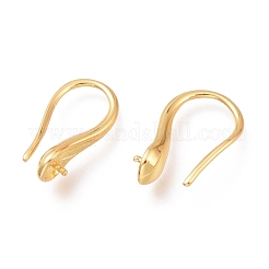 Crochets d'oreille en laiton&nbsp;KK-H102-09G