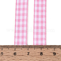 Einseitig kariertes Polyester-Satinband&nbsp;SRIB-T009-10G