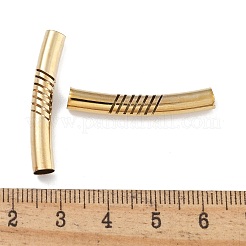 Ottone curvo tubo di perline&nbsp;KK-B120-01C-G