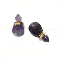 Facettierte natürliche Amethystanhänger&nbsp;G-H252-B05