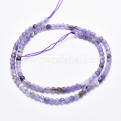 Natürliche Chevron-Amethyst-Perlenstränge&nbsp;G-K256-52-4mm