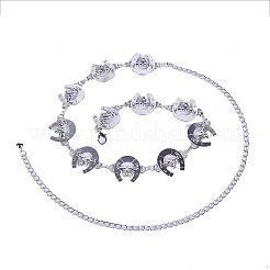 Gürtel aus legiertem Rinder-Hufeisen-Gliederkette für Damen&nbsp;FS-WGA1F19-02