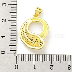 Colgante micropavé cubic zirconia de latón&nbsp;KK-K354-16D-G