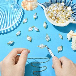 65 Stück 13 Stile ABS-Kunststoff Imitation Perle Anschluss Charms&nbsp;PALLOY-CJ00168