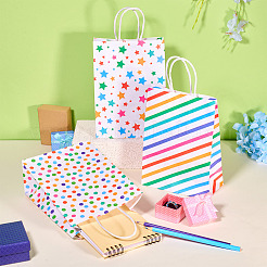12 Stück 3 Arten rechteckige Geschenktüten aus Papier&nbsp;ABAG-TA0001-84