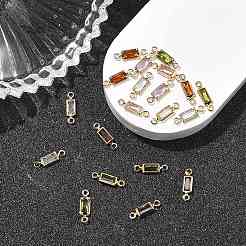 Ciondoli rettangolari con connettori in ottone e pavé di zirconi cubici Shegrace&nbsp;XGRQ2O455-445G