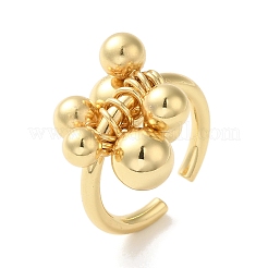 Bagues de manchette ouvertes en laiton pour femmes&nbsp;RJEW-M169-02G