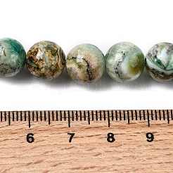Natürliche grüne Linie Jaspis Perlenstränge&nbsp;X-G-L639-A01-10mm