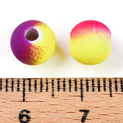 Sprühen gemalte Acrylperlen-Spitzlackiert&nbsp;ACRP-N003-03