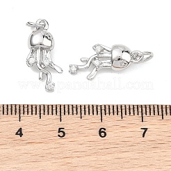 Messing micro pave klare zirkonia anhänger&nbsp;XGRQ29656-392P