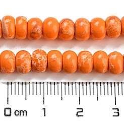 Synthetische imperiale Jaspis-gefärbte Perlenstränge&nbsp;G-D077-E01-02F