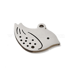 Pendentifs en acier inoxydable 201 anti-ternissement&nbsp;X-STAS-E206-04P-06