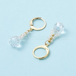 Orecchini a monachella con perline di semi di vetro&nbsp;EJEW-MZ00398-03