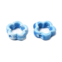 Cornice a forma di fiore con perline di porcellana smaltata&nbsp;PORC-A034-09C