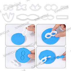 4 scatola 4 stili di stampi in plastica&nbsp;DIY-SC0030-53A