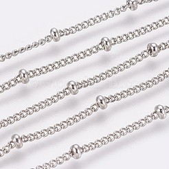 Tobilleras de cadena de eslabones de acero inoxidable 304 resistentes al deslustre&nbsp;LS-AJEW-P069-02P
