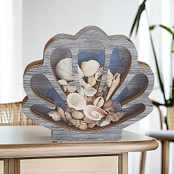 Muschelförmige Schmuckvitrinen aus Holz mit sichtbarem Fenster&nbsp;ODIS-SP0001-14B