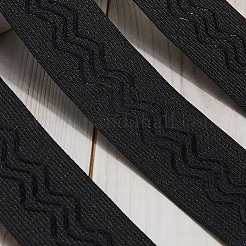 Bandes élastiques antidérapantes en silicone et polyester de 5 m pour la couture de vêtements&nbsp;SRIB-GF0001-50B-01