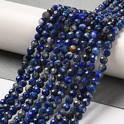 Natürlicher Lapislazuli Perlenstränge&nbsp;G-Z035-A01-02B