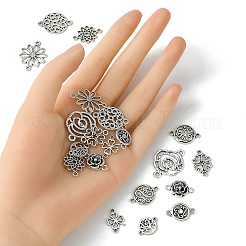 20 pièces 10 styles breloques de connecteur en alliage de style tibétain&nbsp;TIBE-YW0001-68