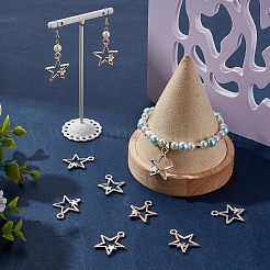 70 pièces pendentifs en alliage de style tibétain&nbsp;TIBEP-SC0003-13