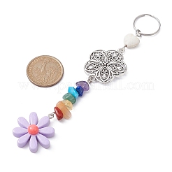Porte-clés en résine de fleurs&nbsp;KEYC-JKC00556-04