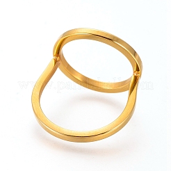 Fingerringe aus Edelstahl 304&nbsp;RJEW-L091-06-G-17mm