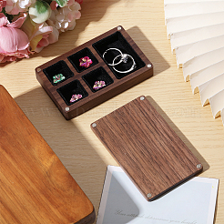 Aufbewahrungsbox aus Holz mit Magnet und Samt in Quaderform&nbsp;CON-WH0200-06B